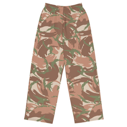 British DPM PECOC CAMO unisex wide-leg pants - 2XS - Unisex Wide-Leg Pants