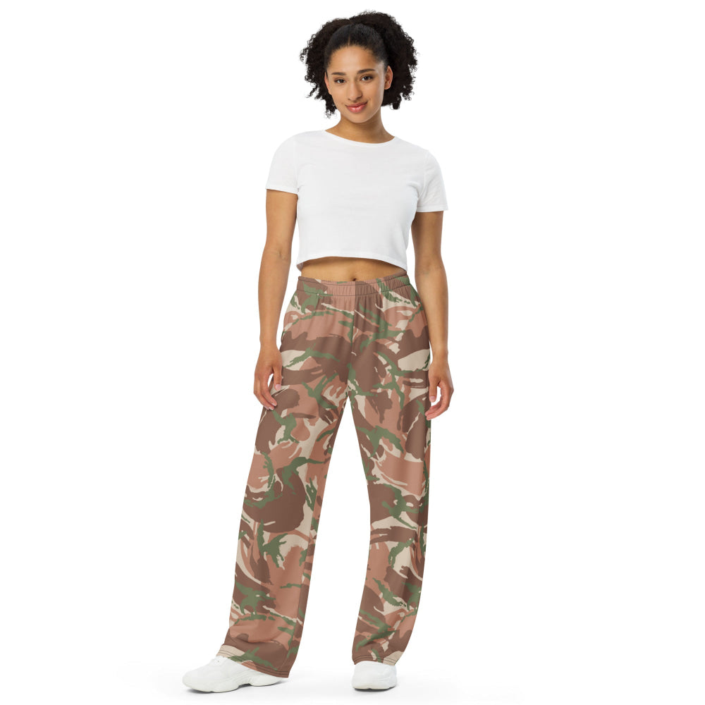 British DPM PECOC CAMO unisex wide-leg pants - Unisex Wide-Leg Pants