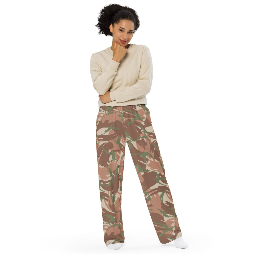 British DPM PECOC CAMO unisex wide-leg pants - Unisex Wide-Leg Pants