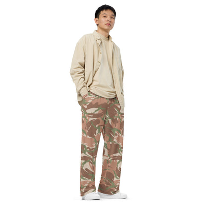 British DPM PECOC CAMO unisex wide-leg pants - Unisex Wide-Leg Pants