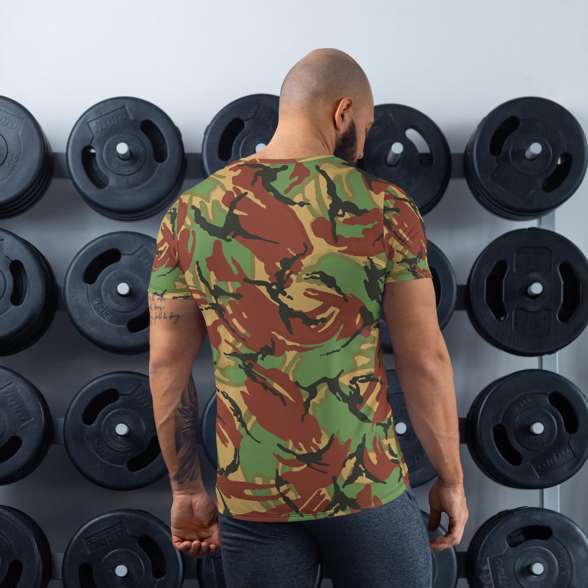 British DPM Tropical CAMO Mens Athletic T-shirt - T-Shirts