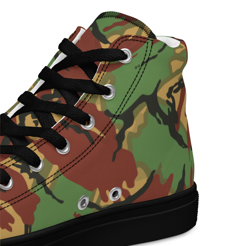 British DPM Tropical CAMO Men’s high top canvas shoes - Mens High Top Canvas Shoes