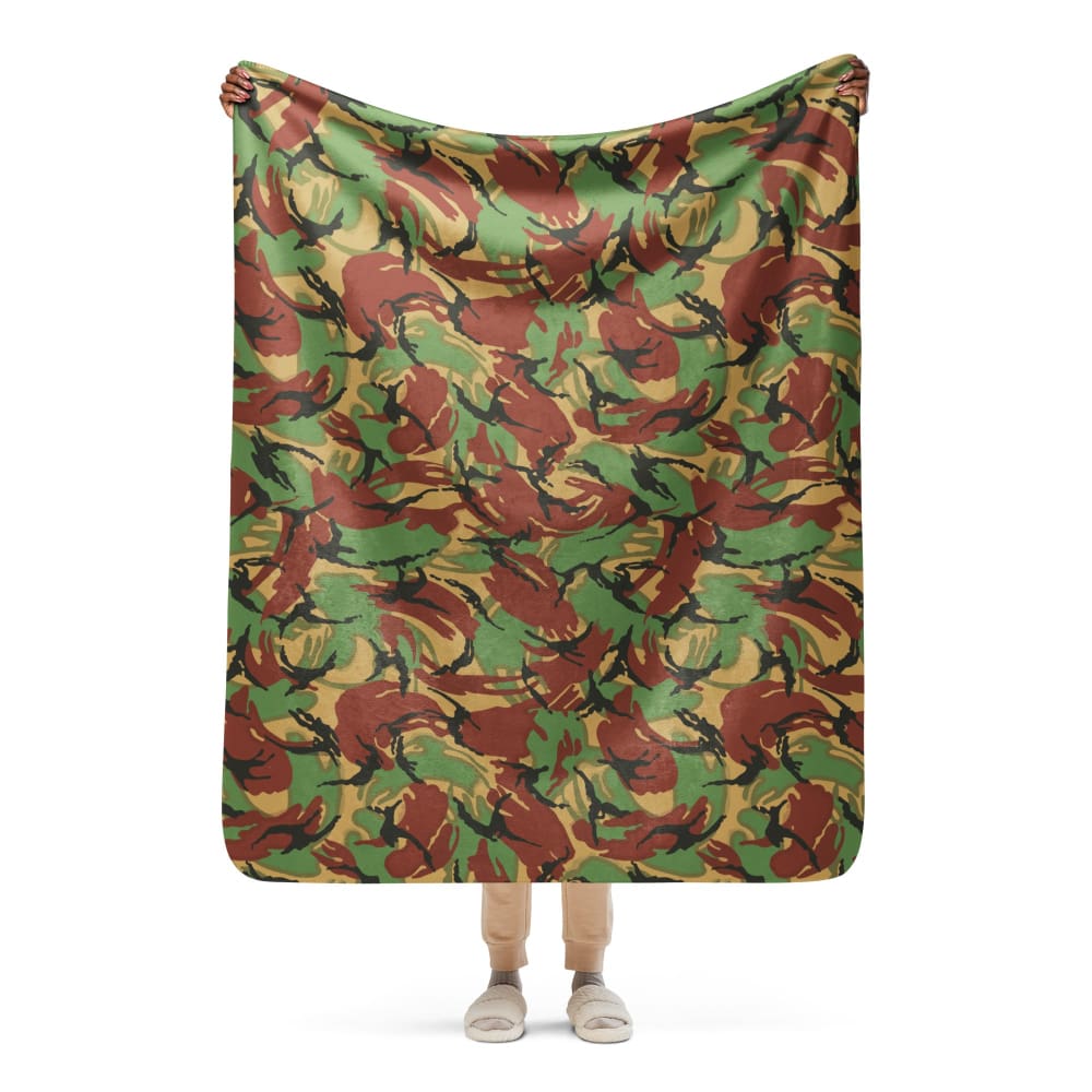 British DPM Tropical CAMO Sherpa blanket - 50″×60″