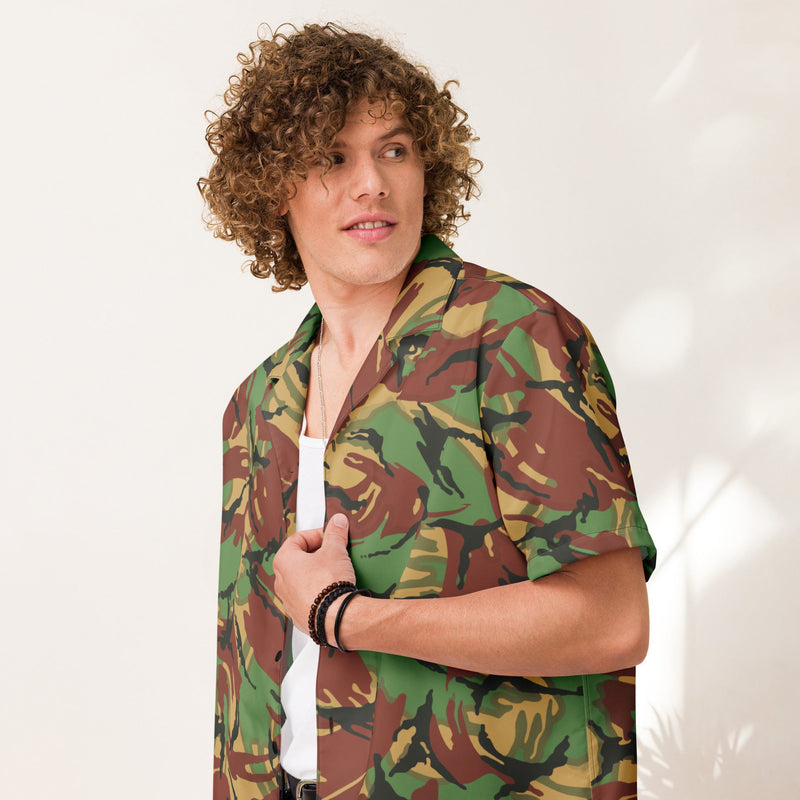 DPM Tropical CAMO Unisex Short-Sleeve Button Shirt - Button-Up