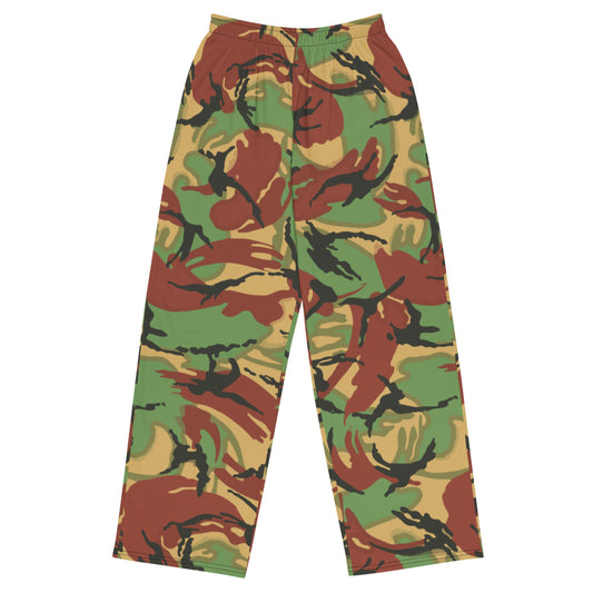 British DPM Tropical CAMO unisex wide-leg pants - 2XS - Unisex Wide-Leg Pants