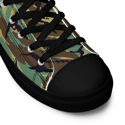 British DPM Wild Geese Movie CAMO Mens high top canvas shoes - High Top Canvas Shoes
