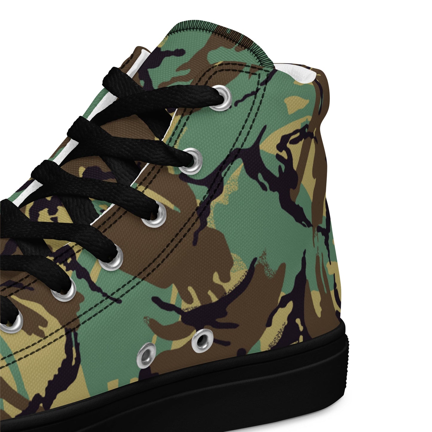 British DPM Wild Geese Movie CAMO Mens high top canvas shoes - High Top Canvas Shoes