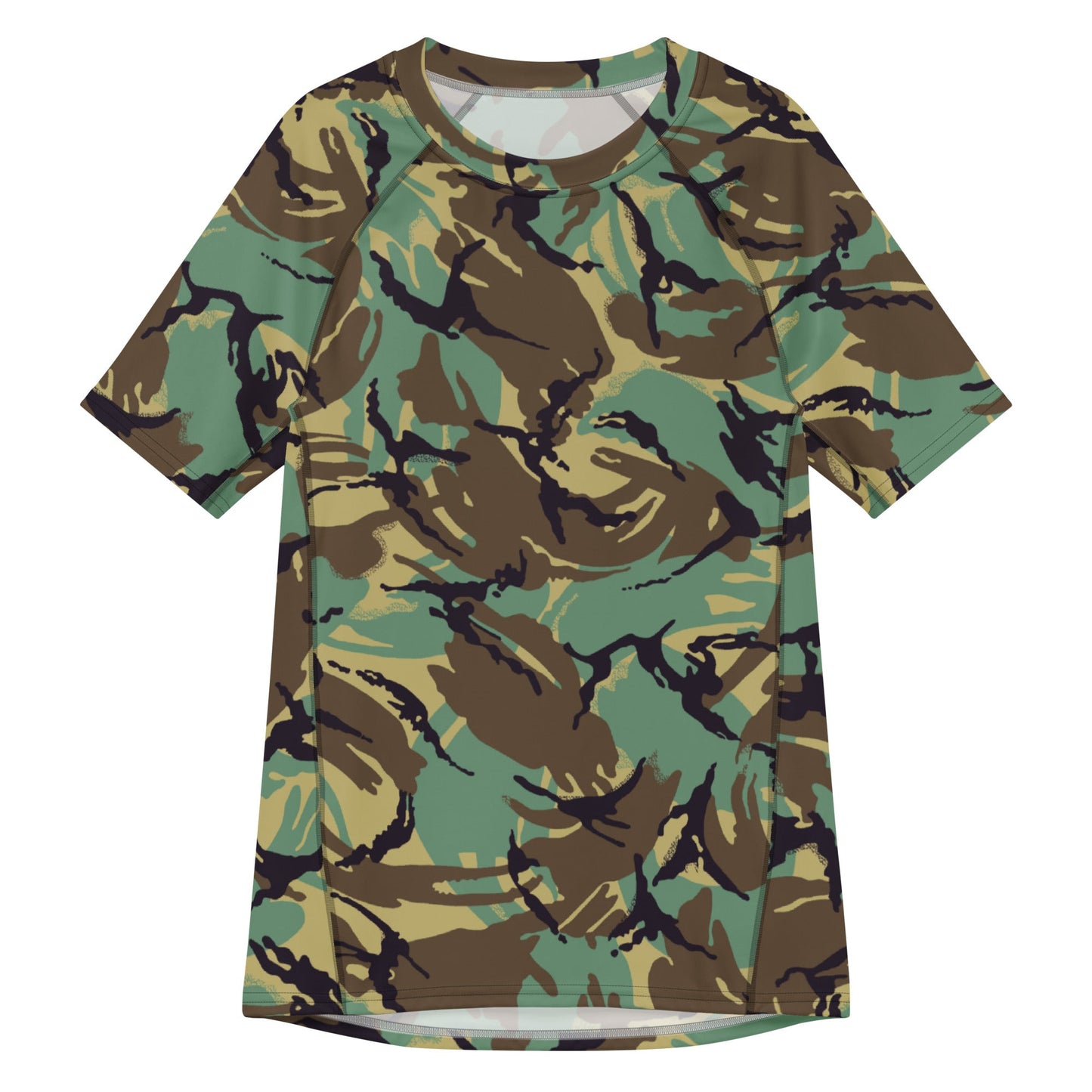 British DPM Wild Geese Movie CAMO Mens Short-Sleeve Rash Guard - 2XS - Short-sleeve Guards