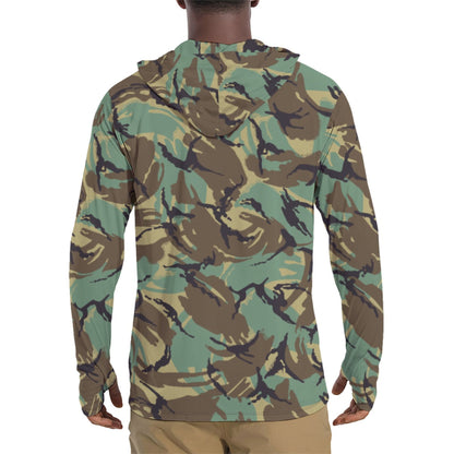 British DPM Wild Geese Movie CAMO Mens Sunscreen Sports Hoodie With Thumb Holes