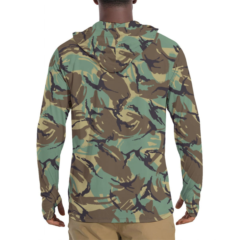 DPM Wild Geese CAMO Mens Sunscreen Sports Hoodie With Thumb Holes