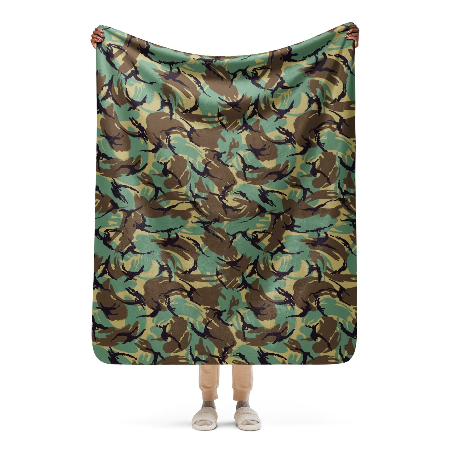British DPM Wild Geese Movie CAMO Sherpa blanket - 50″×60″ - Blankets