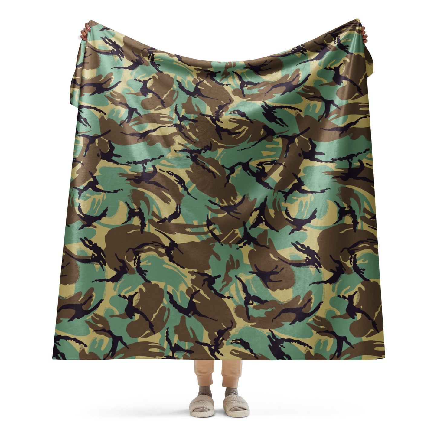 British DPM Wild Geese Movie CAMO Sherpa blanket - 60″×80″ - Blankets
