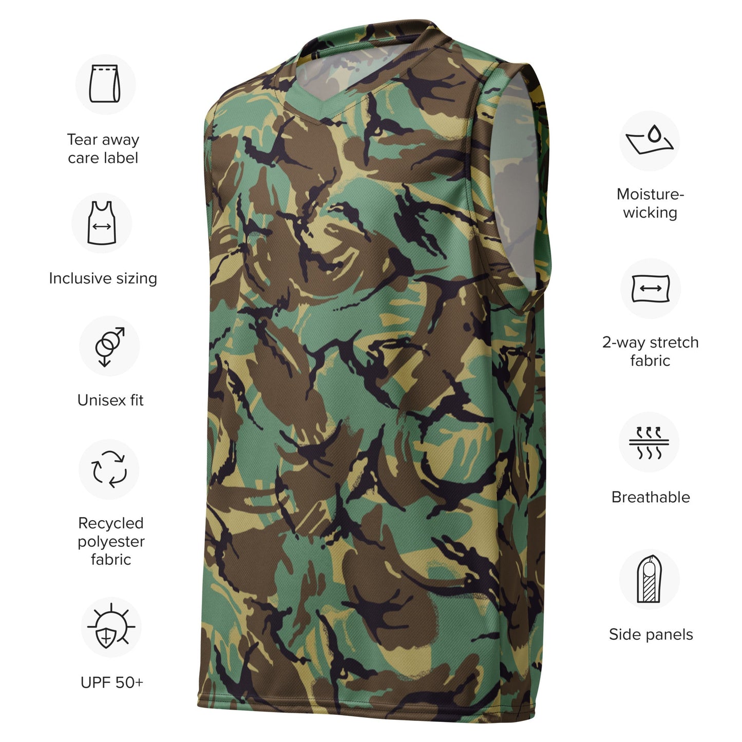 British DPM Wild Geese Movie CAMO unisex basketball jersey - Basketball Jerseys