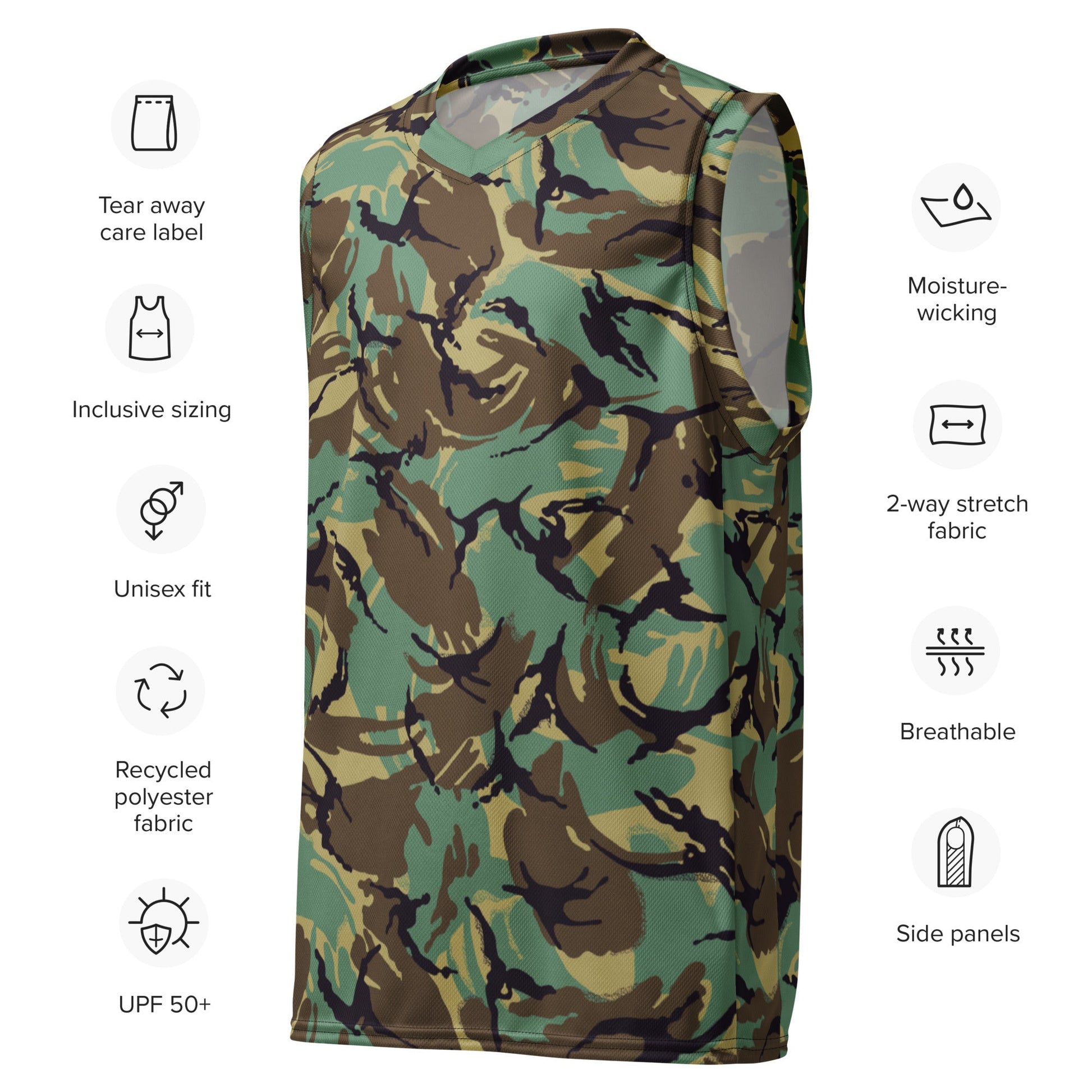 British DPM Wild Geese Movie CAMO unisex basketball jersey - Basketball Jerseys