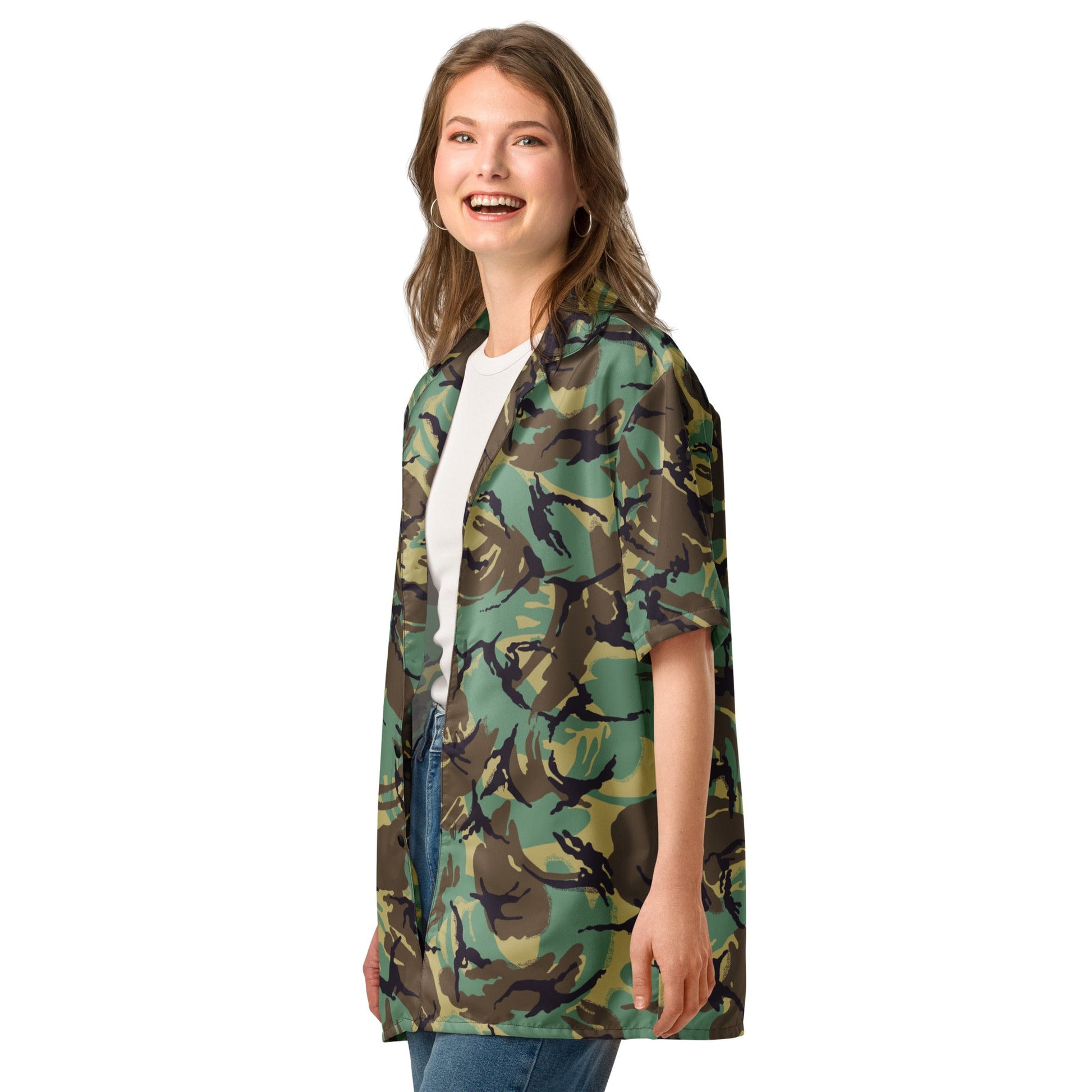 British DPM Wild Geese Movie CAMO Unisex button shirt - Button Shirts