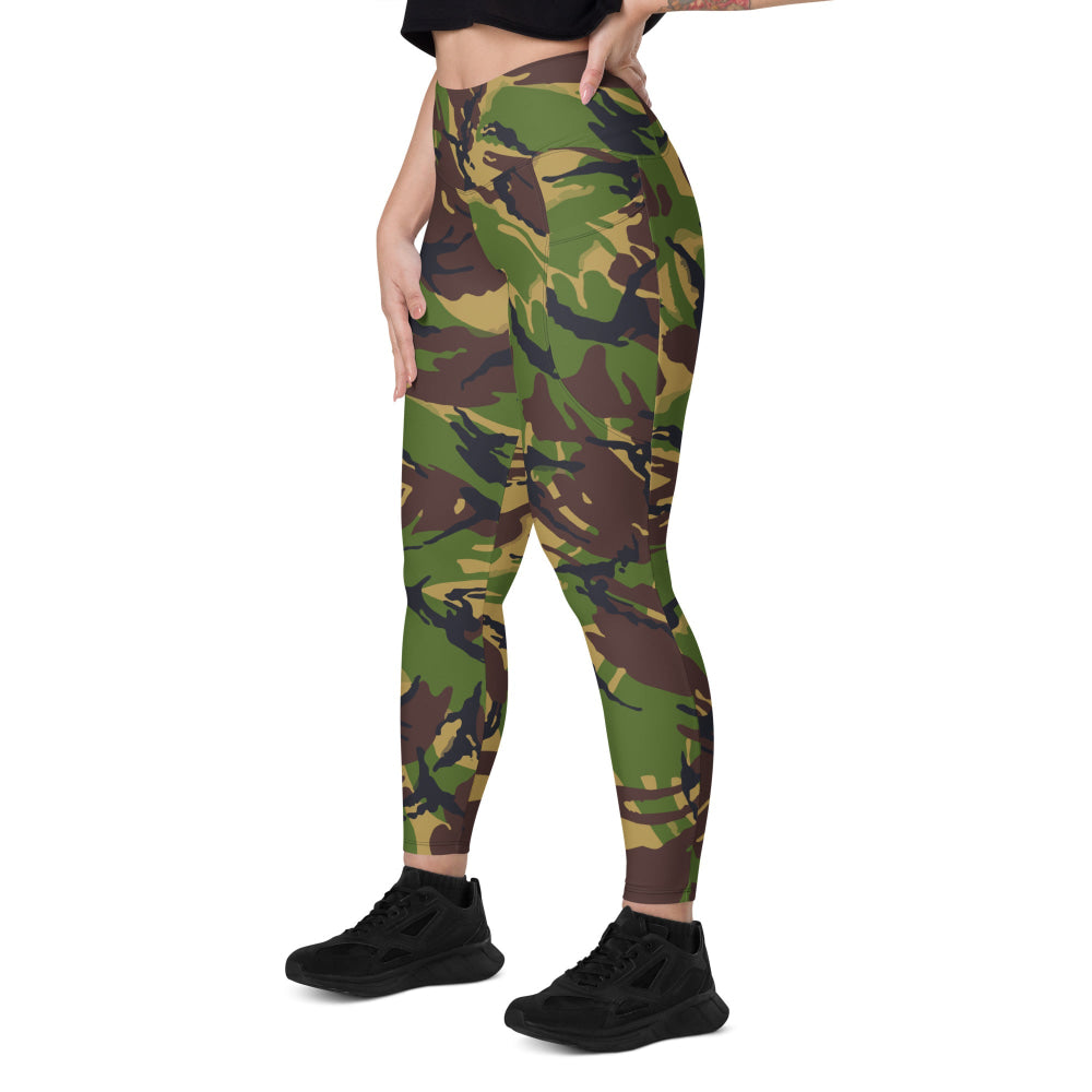 British DPM Woodland CAMO Leggings with pockets - Womens With Pockets