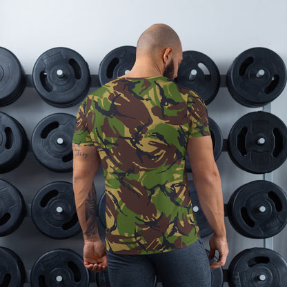 British DPM Woodland CAMO Men’s Athletic T-shirt - Mens T-Shirt