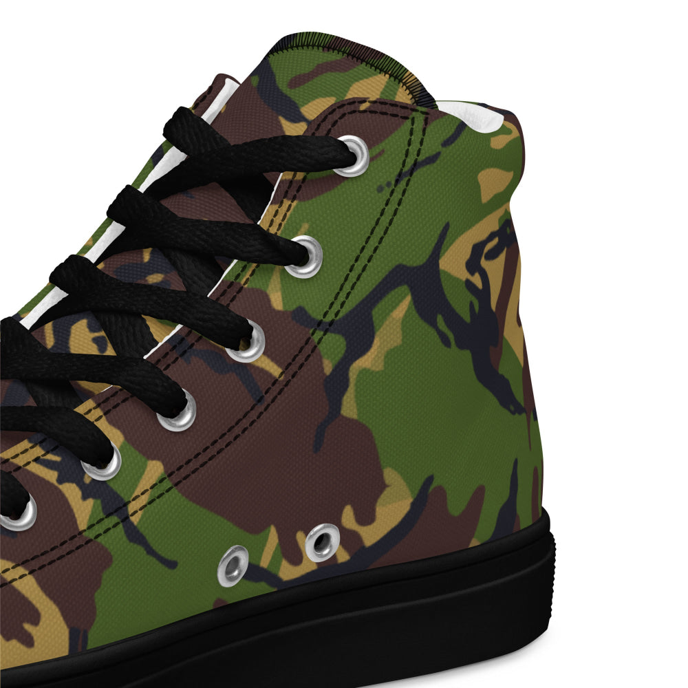 British DPM Woodland CAMO Men’s high top canvas shoes - Mens High Top Canvas Shoes