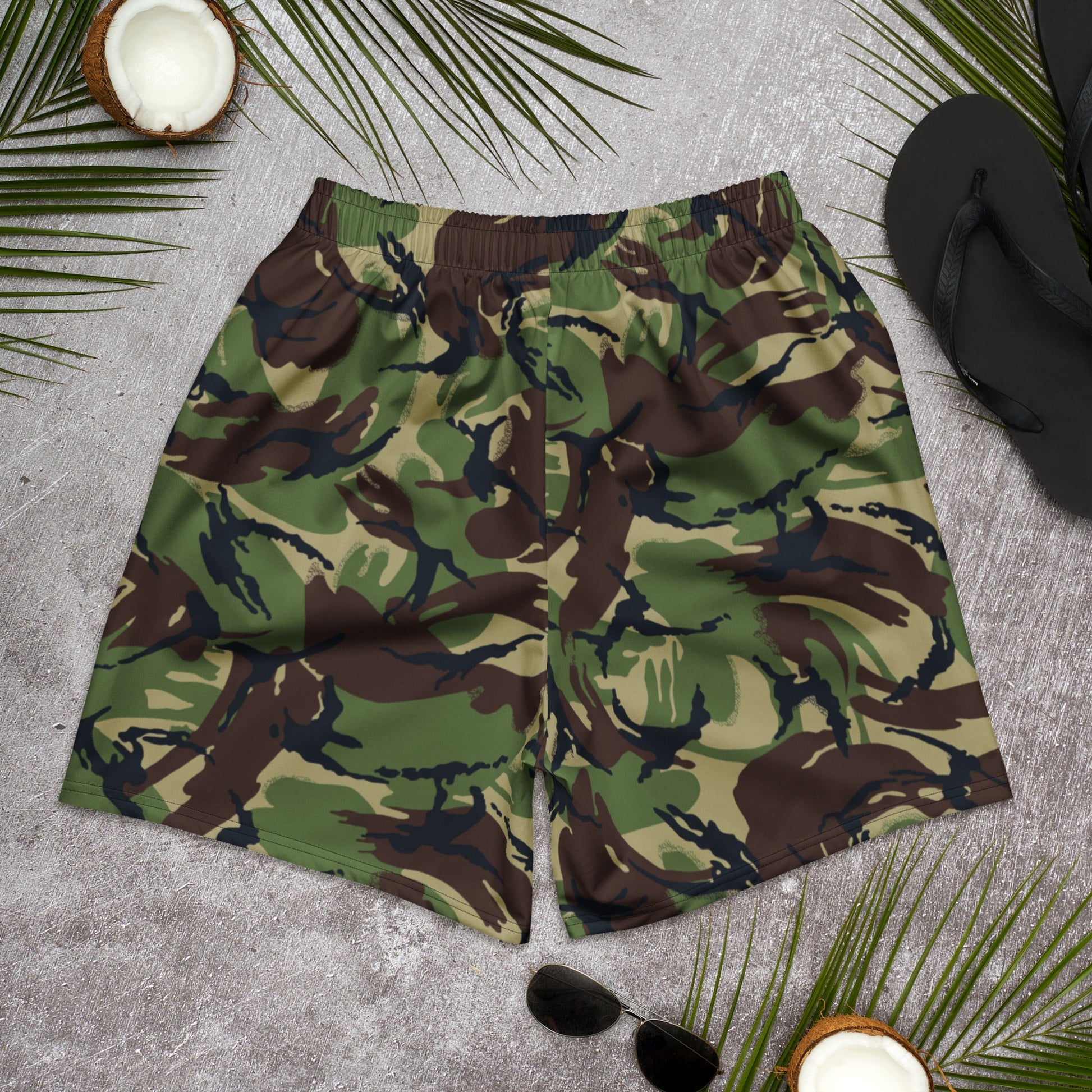 British DPM Woodland CAMO Unisex Athletic Long Shorts
