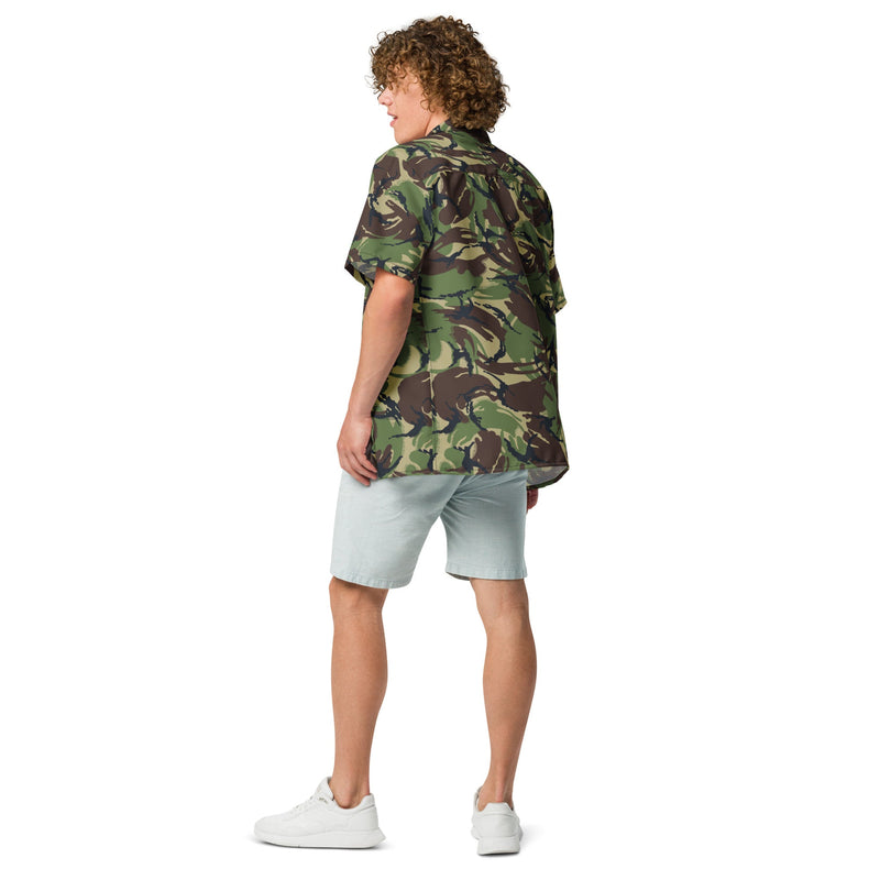 DPM Woodland CAMO Unisex Short-Sleeve Button Shirt - Button-Up