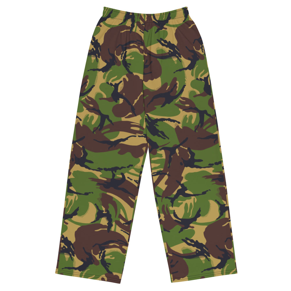 British DPM Woodland CAMO unisex wide-leg pants - 2XS - Unisex Wide-Leg Pants