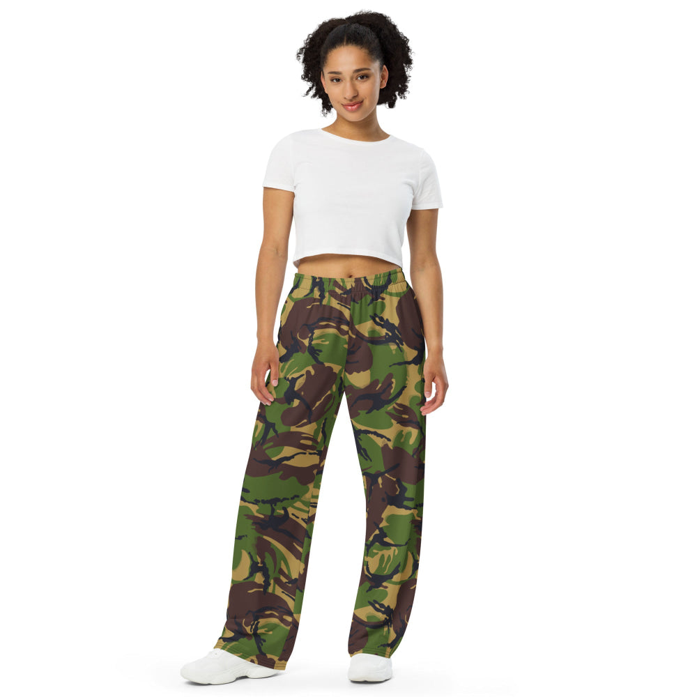 British DPM Woodland CAMO unisex wide-leg pants - Unisex Wide-Leg Pants