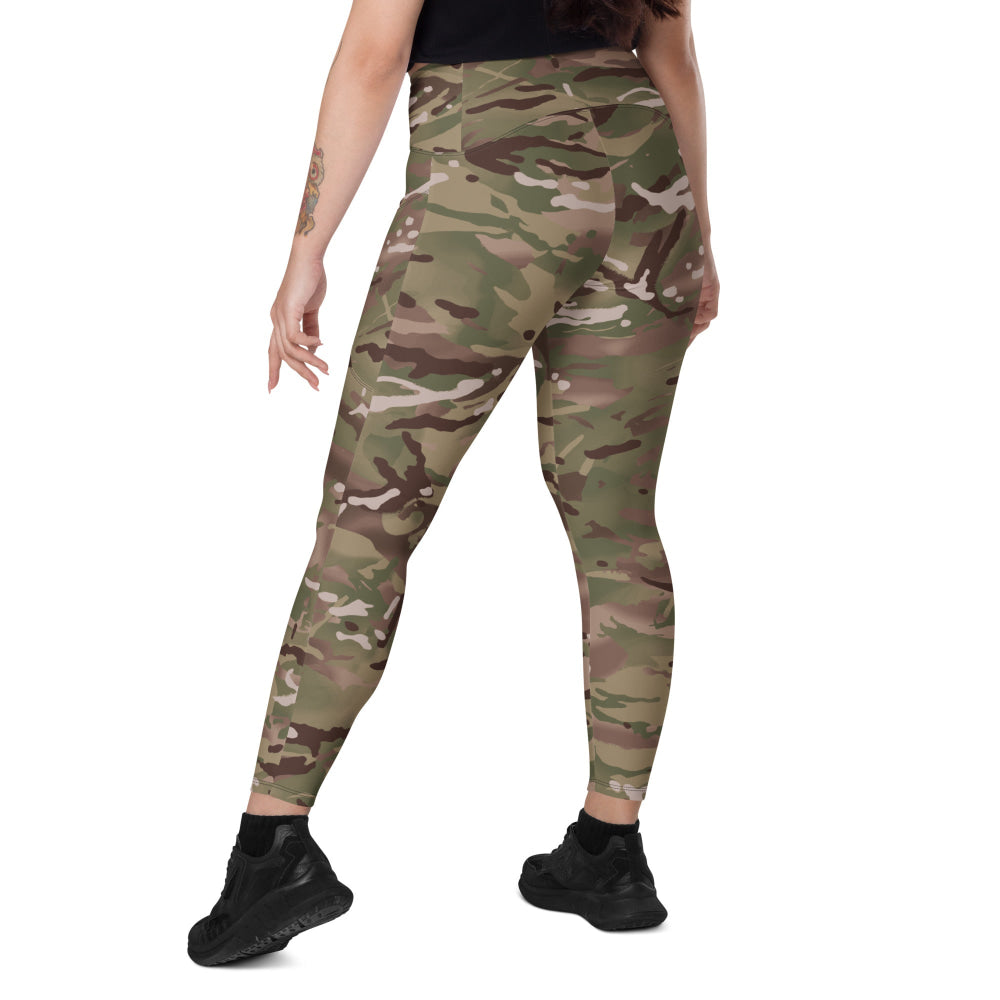 British Multi-Terrain Pattern (MTP) CAMO Leggings with pockets - Womens With Pockets