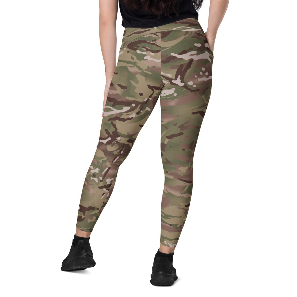 British Multi-Terrain Pattern (MTP) CAMO Leggings with pockets - Womens With Pockets