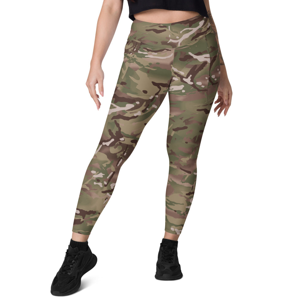 British Multi-Terrain Pattern (MTP) CAMO Leggings with pockets - Womens With Pockets