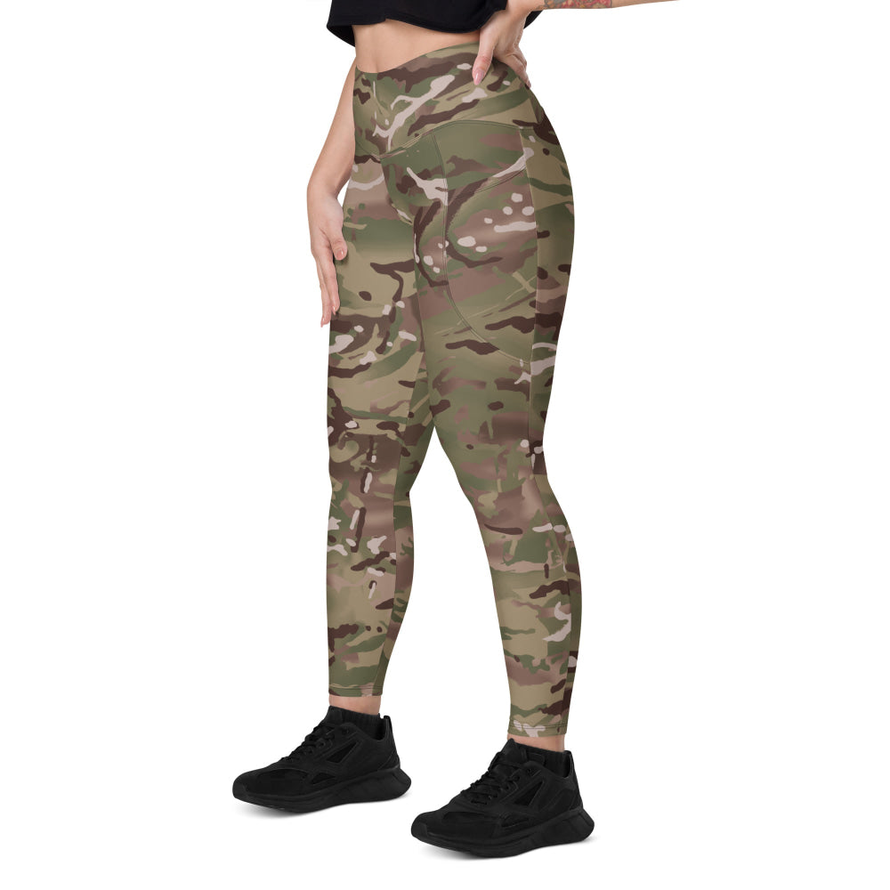 British Multi-Terrain Pattern (MTP) CAMO Leggings with pockets - Womens With Pockets