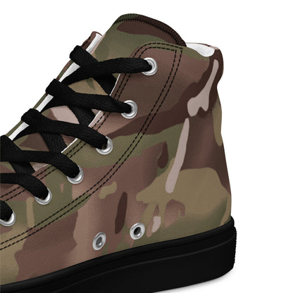 British Multi-Terrain Pattern (MTP) CAMO Men’s high top canvas shoes - Mens High Top Canvas Shoes