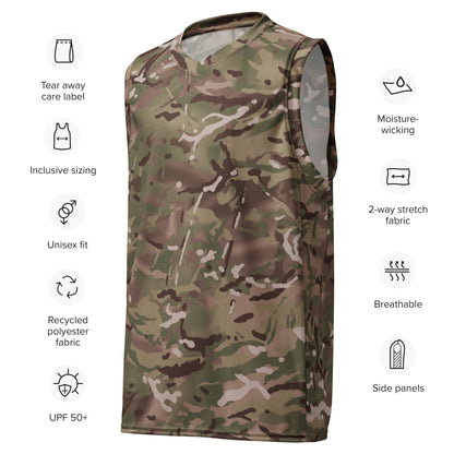 British Multi-Terrain Pattern (MTP) CAMO unisex basketball jersey - Unisex Basketball Jersey