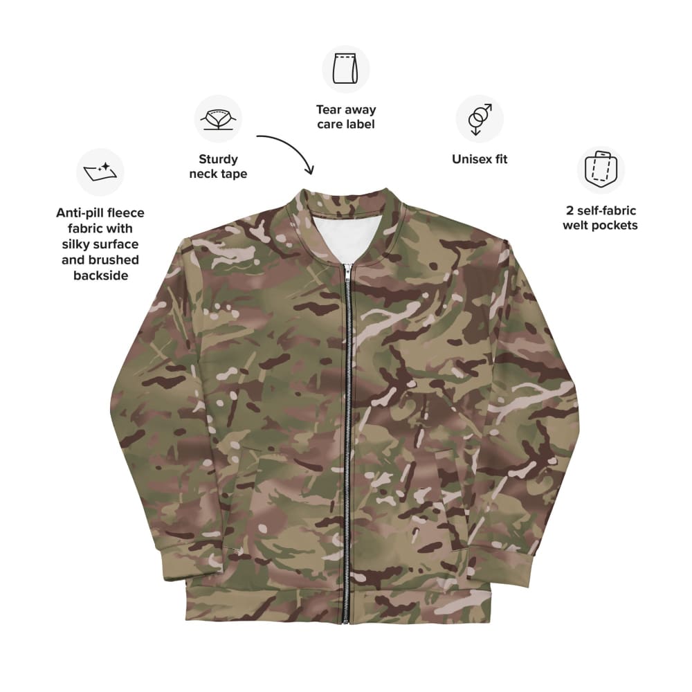 British Multi-Terrain Pattern (MTP) CAMO Unisex Bomber Jacket