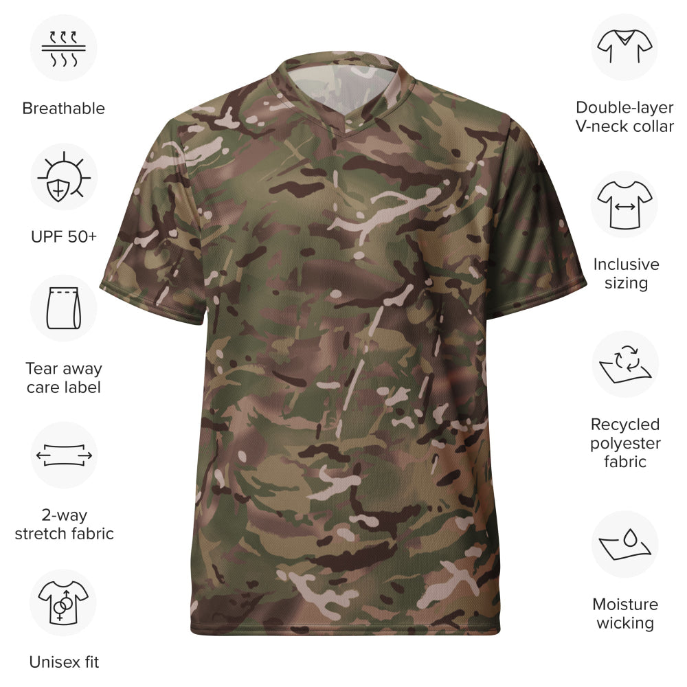 British Multi-Terrain Pattern (MTP) CAMO unisex sports jersey - Unisex Sports Jersey