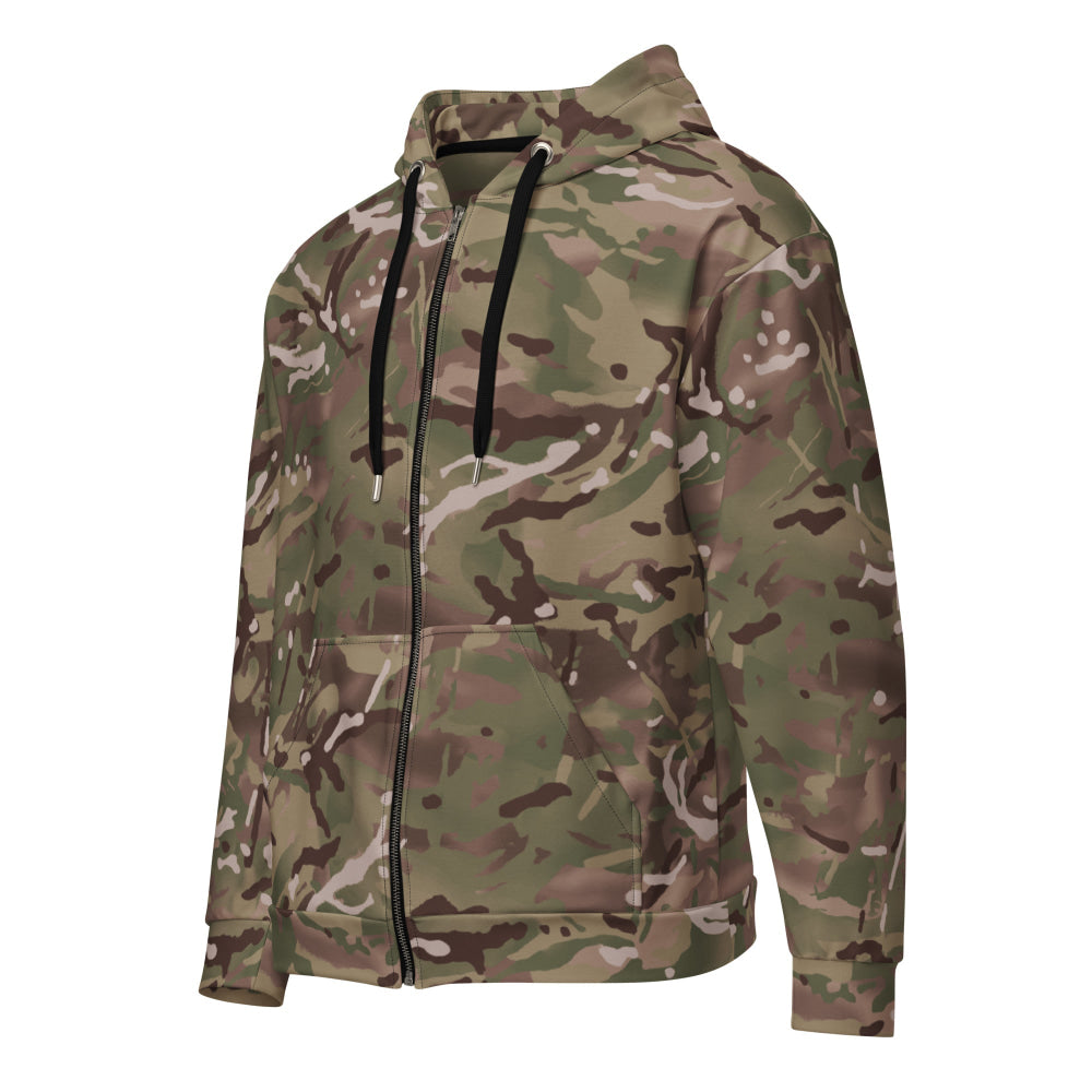 British Multi-Terrain Pattern (MTP) CAMO Unisex zip hoodie - 2XS - Zip Hoodie