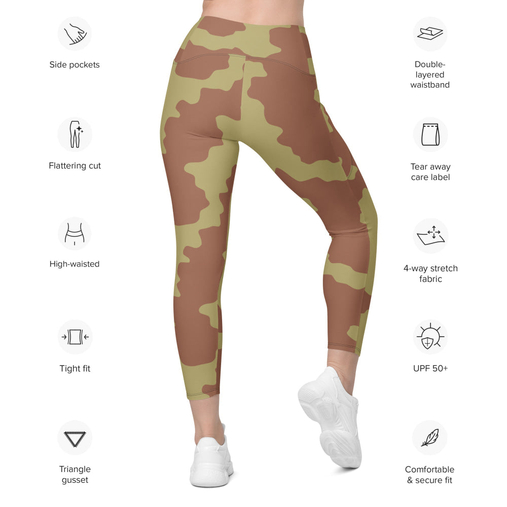 British WW2 Anti-Gas CAMO Leggings with pockets - Womens With Pockets