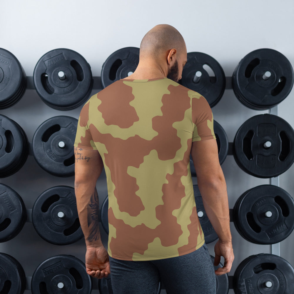 British WW2 Anti-Gas CAMO Men’s Athletic T-shirt - Mens T-Shirt