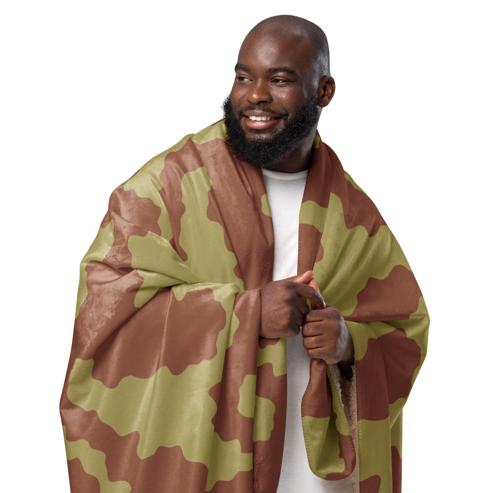 British WW2 Anti-Gas CAMO Sherpa blanket - Blanket