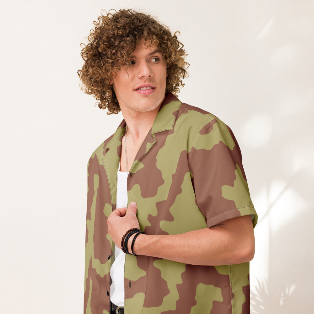 British WW2 Anti-Gas CAMO Unisex button shirt - Button Shirt