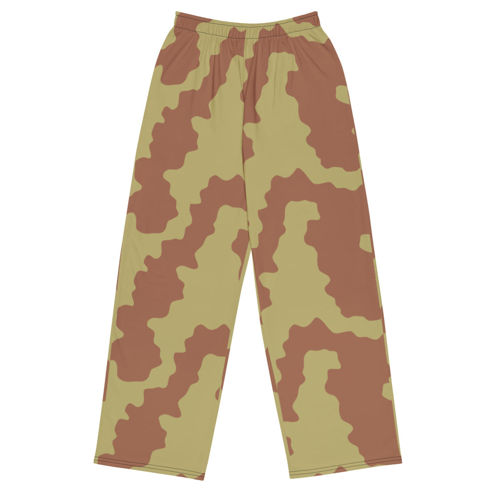 British WW2 Anti-Gas CAMO unisex wide-leg pants - 2XS - Unisex Wide-Leg Pants