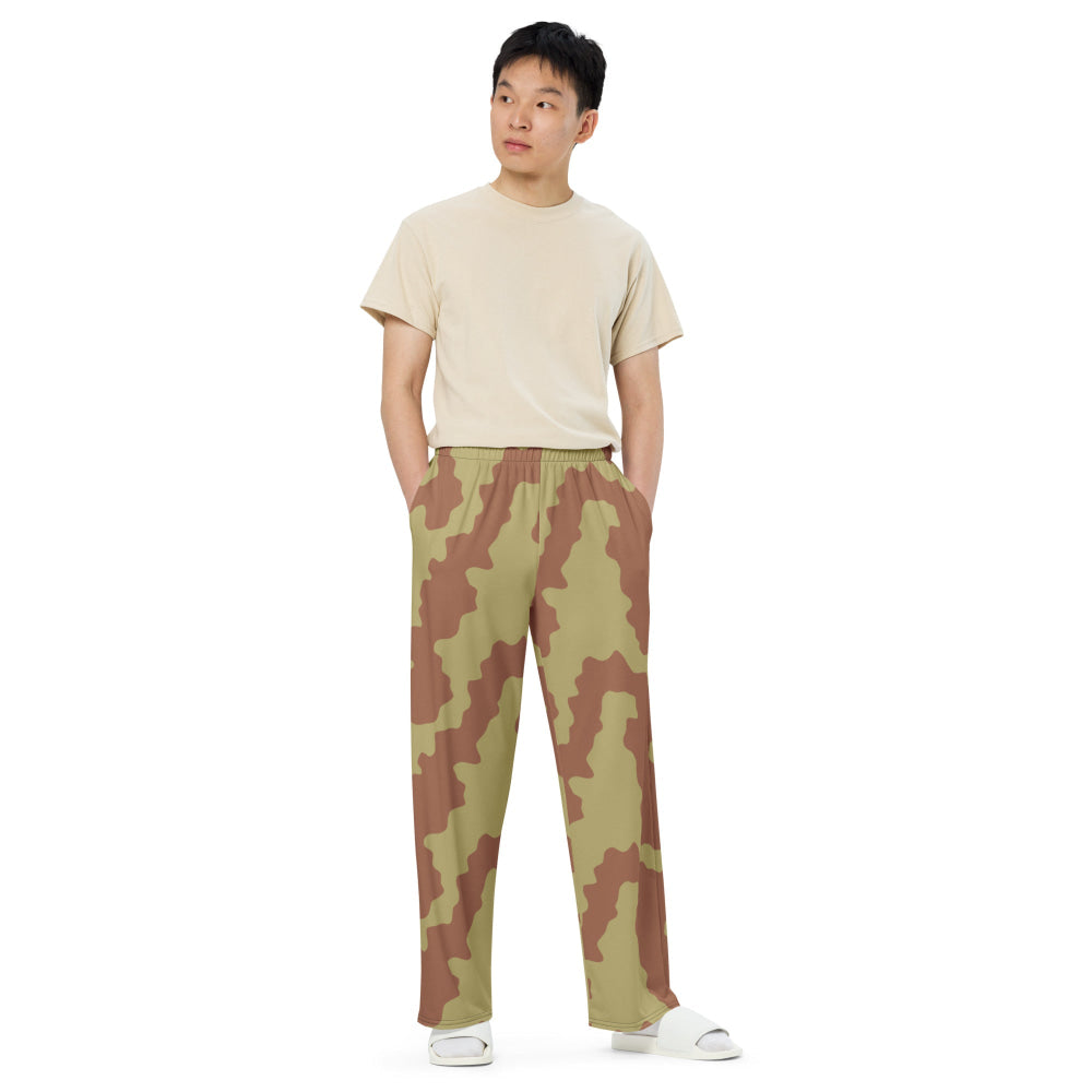 British WW2 Anti-Gas CAMO unisex wide-leg pants - Unisex Wide-Leg Pants