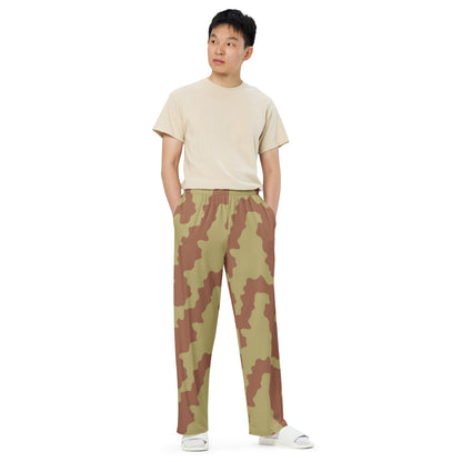 British WW2 Anti-Gas CAMO unisex wide-leg pants - Unisex Wide-Leg Pants