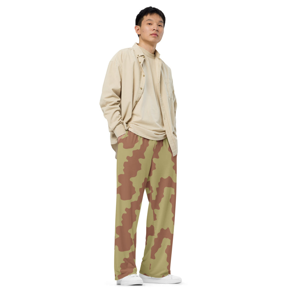 British WW2 Anti-Gas CAMO unisex wide-leg pants - Unisex Wide-Leg Pants