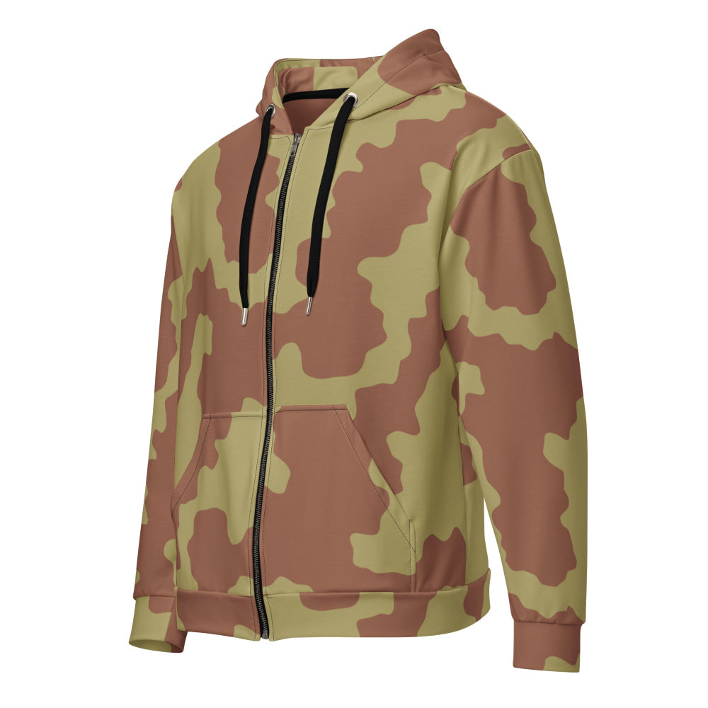 British WW2 Anti-Gas CAMO Unisex zip hoodie - 2XS - Zip Hoodie