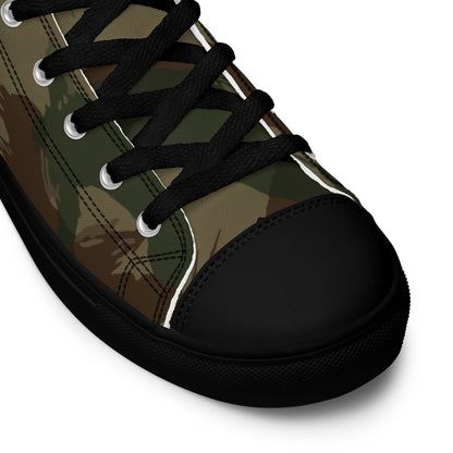 British WW2 Denison Airborne 2nd GEN CAMO Men’s high top canvas shoes - Mens High Top Canvas Shoes