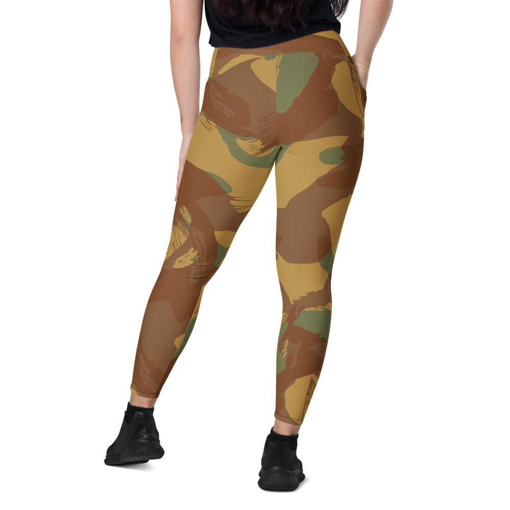 British WW2 Denison Airborne Autumn CAMO Leggings with pockets - Womens With Pockets