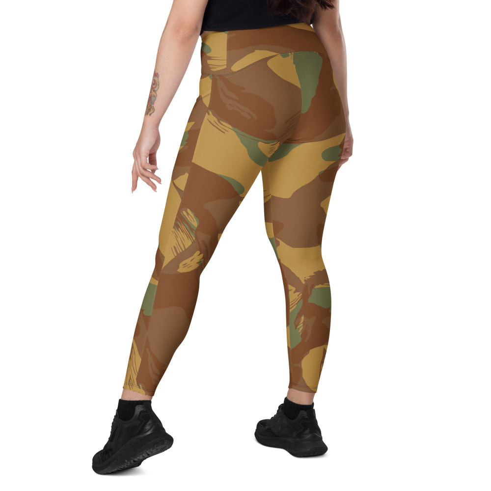 British WW2 Denison Airborne Autumn CAMO Leggings with pockets - Womens With Pockets