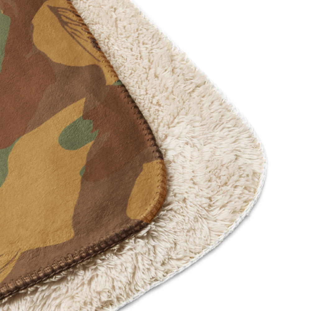 British WW2 Denison Airborne Autumn CAMO Sherpa blanket - Blanket