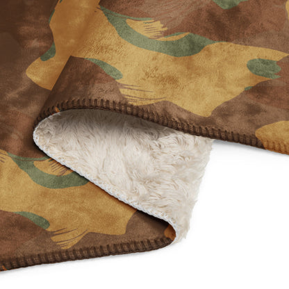 British WW2 Denison Airborne Autumn CAMO Sherpa blanket - Blanket