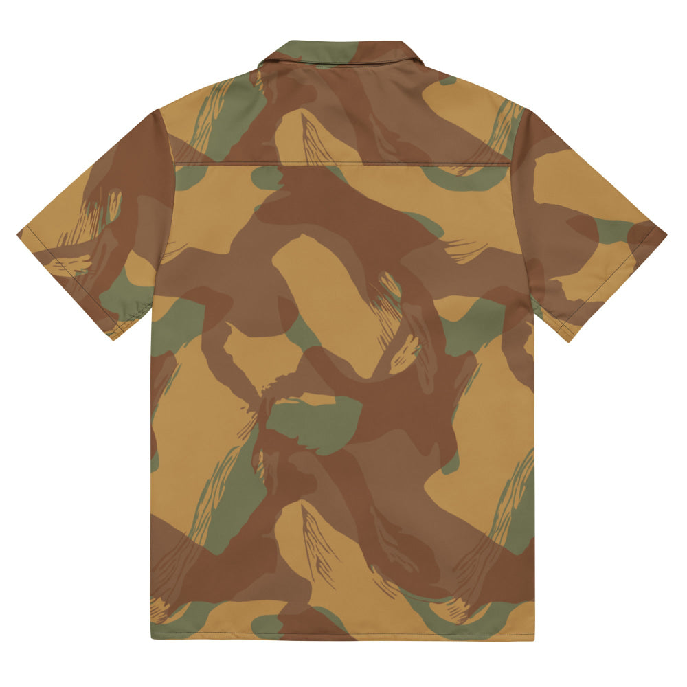 British WW2 Denison Airborne Autumn CAMO Unisex button shirt - Button Shirt